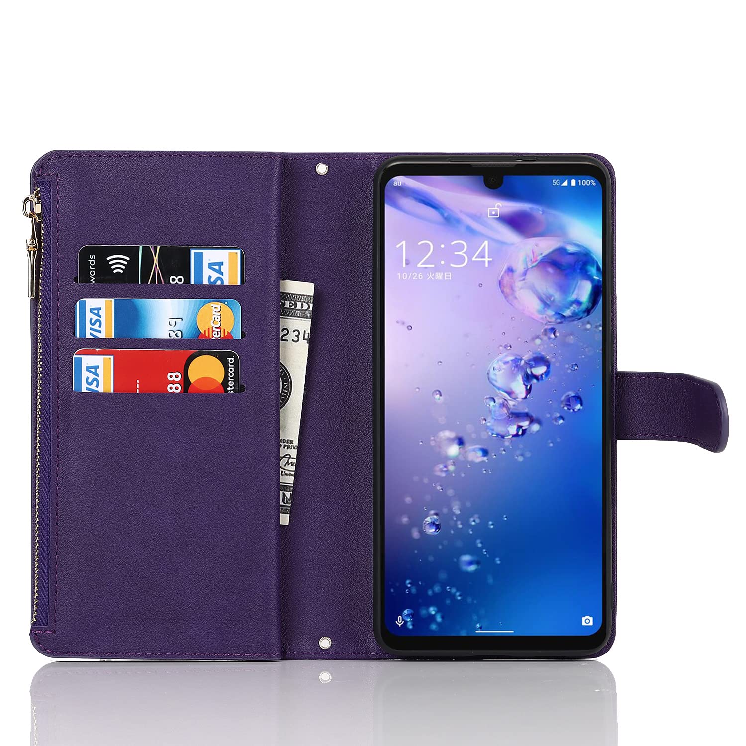 Amazon.co.jp: AQUOS Zero6 ケース 手帳型 ショルダー クロスボディ